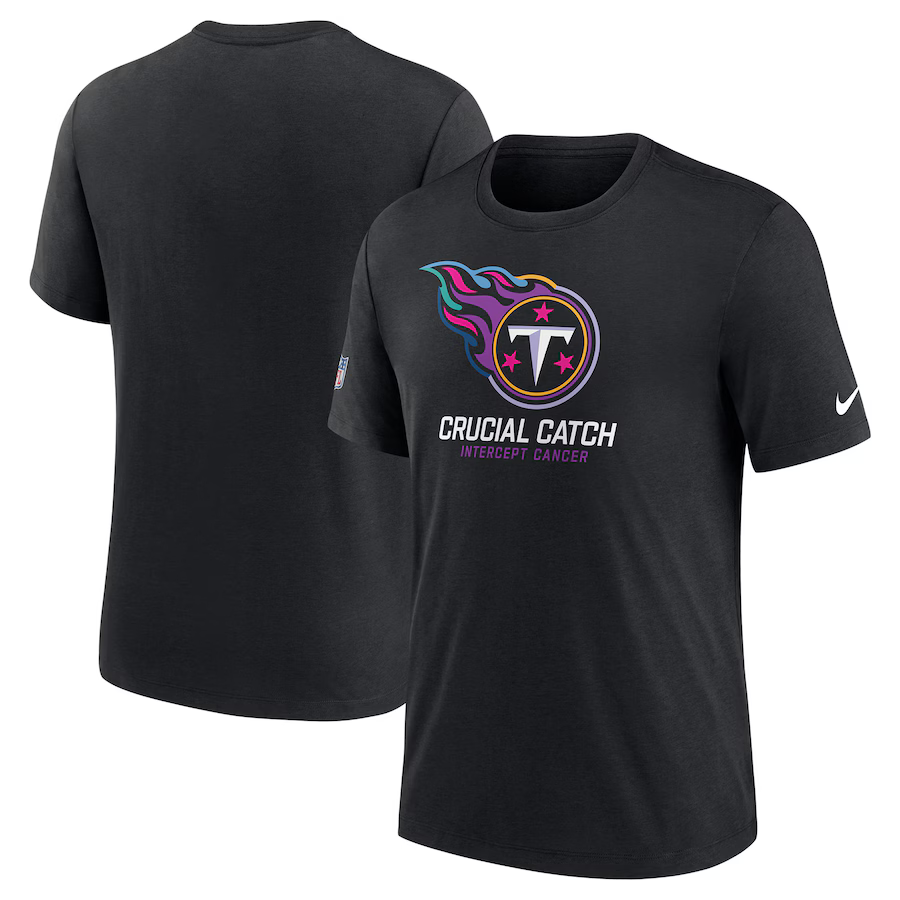 MenTennessee Titans 2024 Nike NFL black T shirts->nfl t-shirts->Sports Accessory